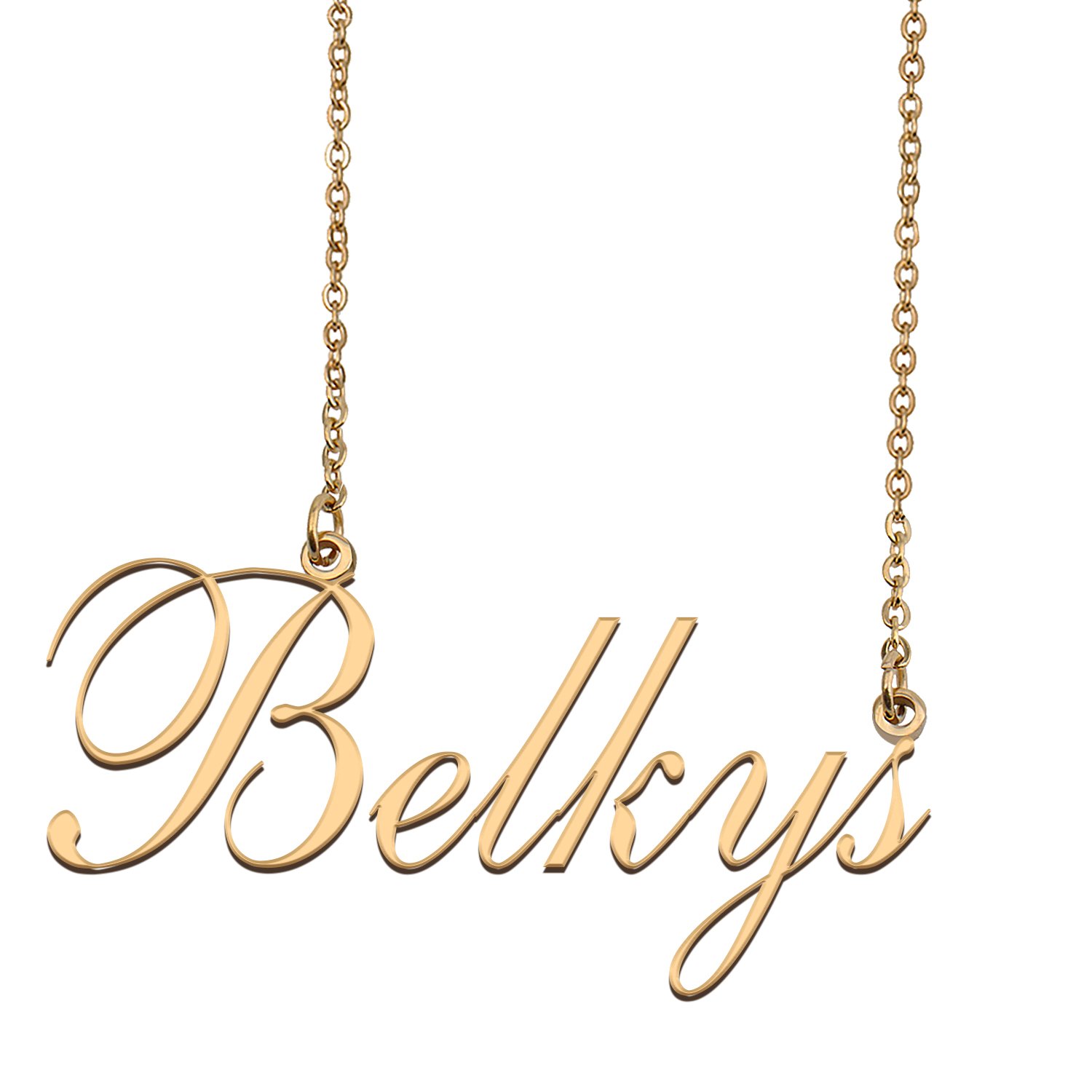 Custom Nameplate Necklace Personalized Jewelry Gifts for Women Bianca