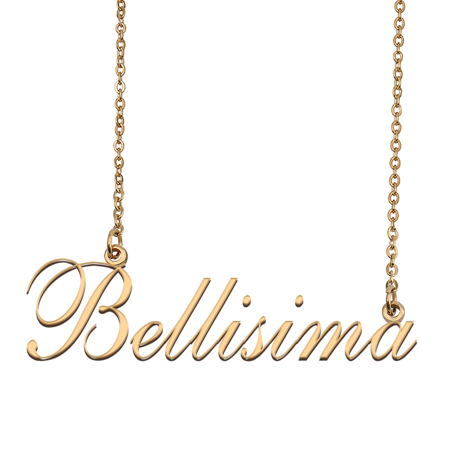 Custom Nameplate Necklace Personalized Jewelry Gifts for Women Biggie