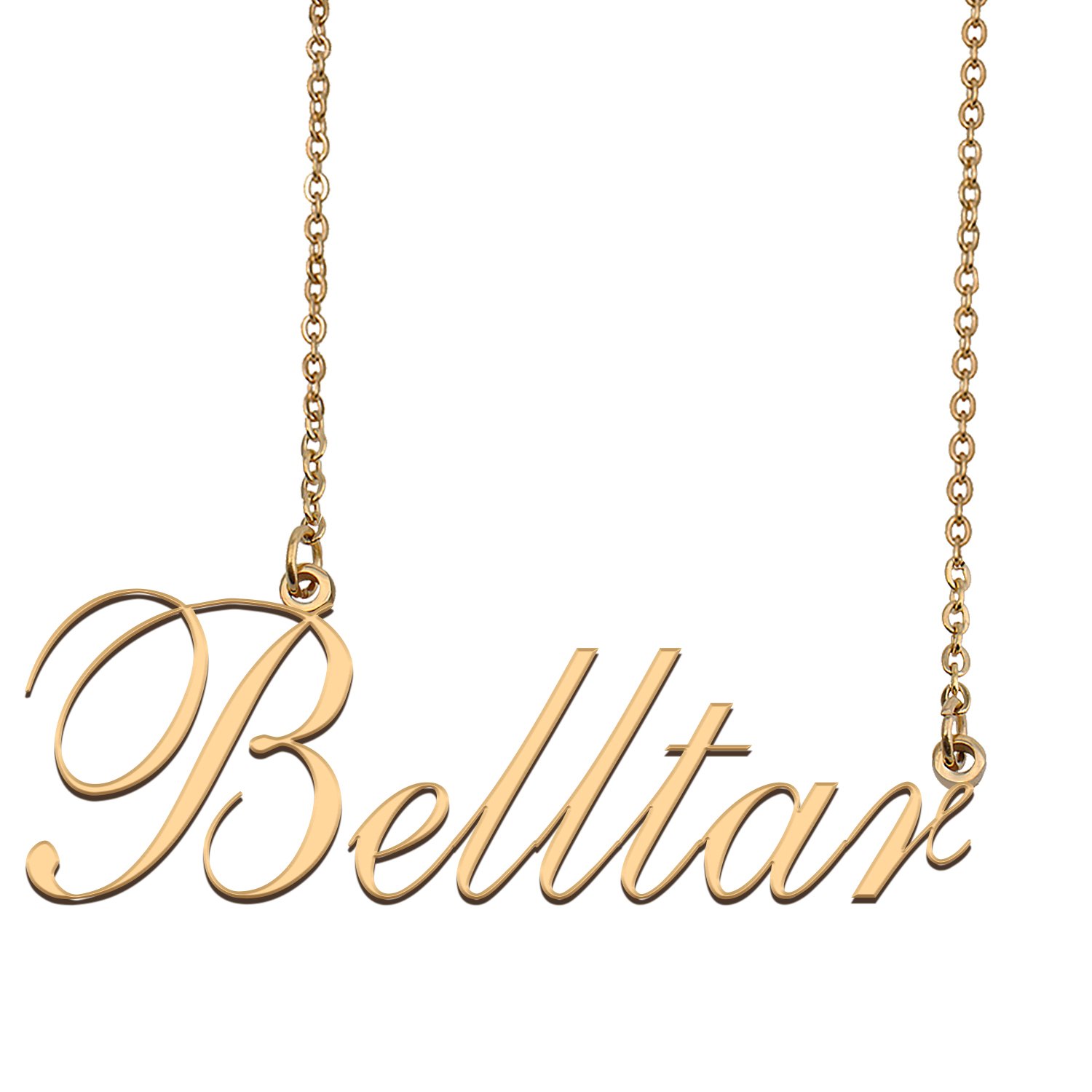 Custom Nameplate Necklace Personalized Jewelry Gifts for Women Bighunchoglo