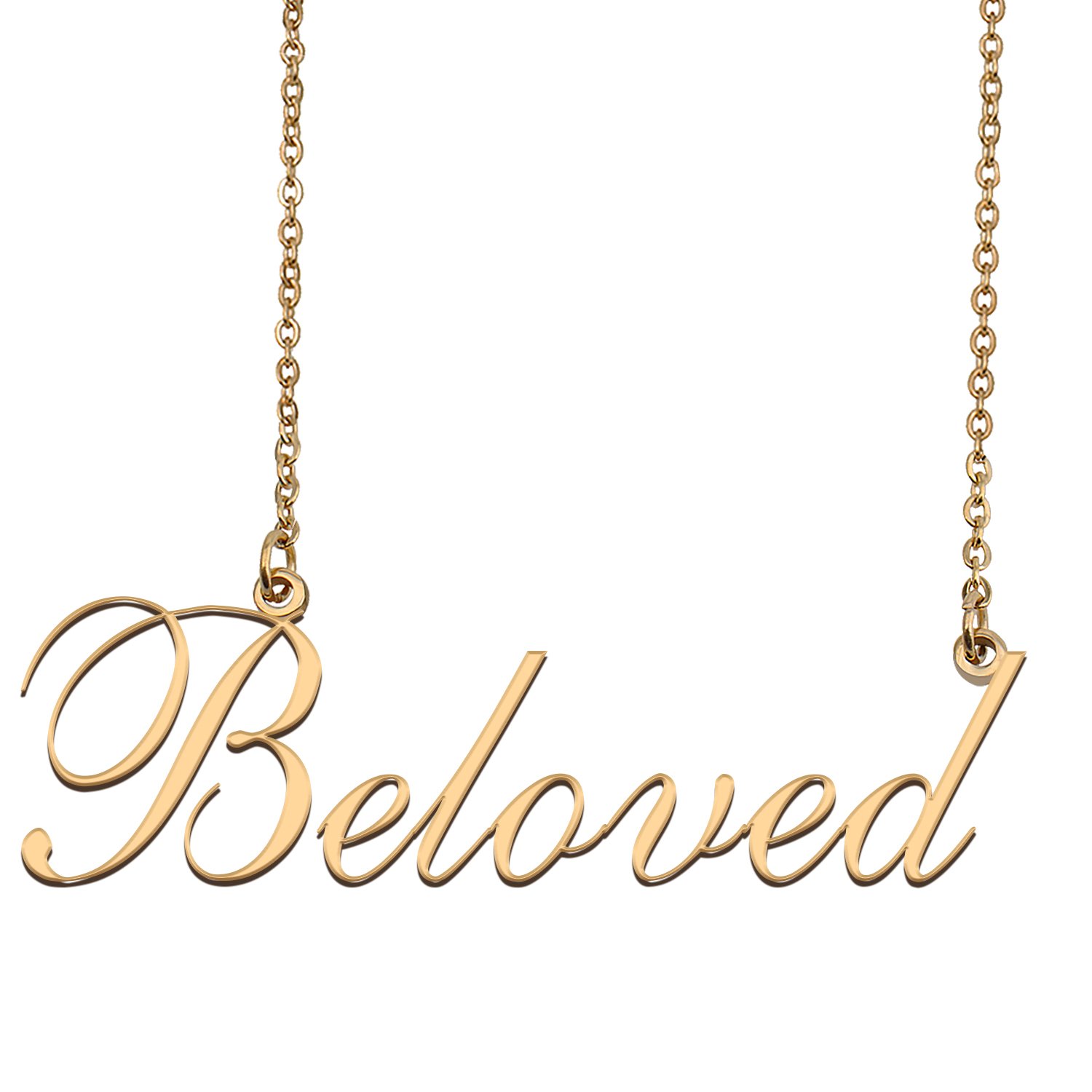 Custom Nameplate Necklace Personalized Jewelry Gifts for Women Bimothy