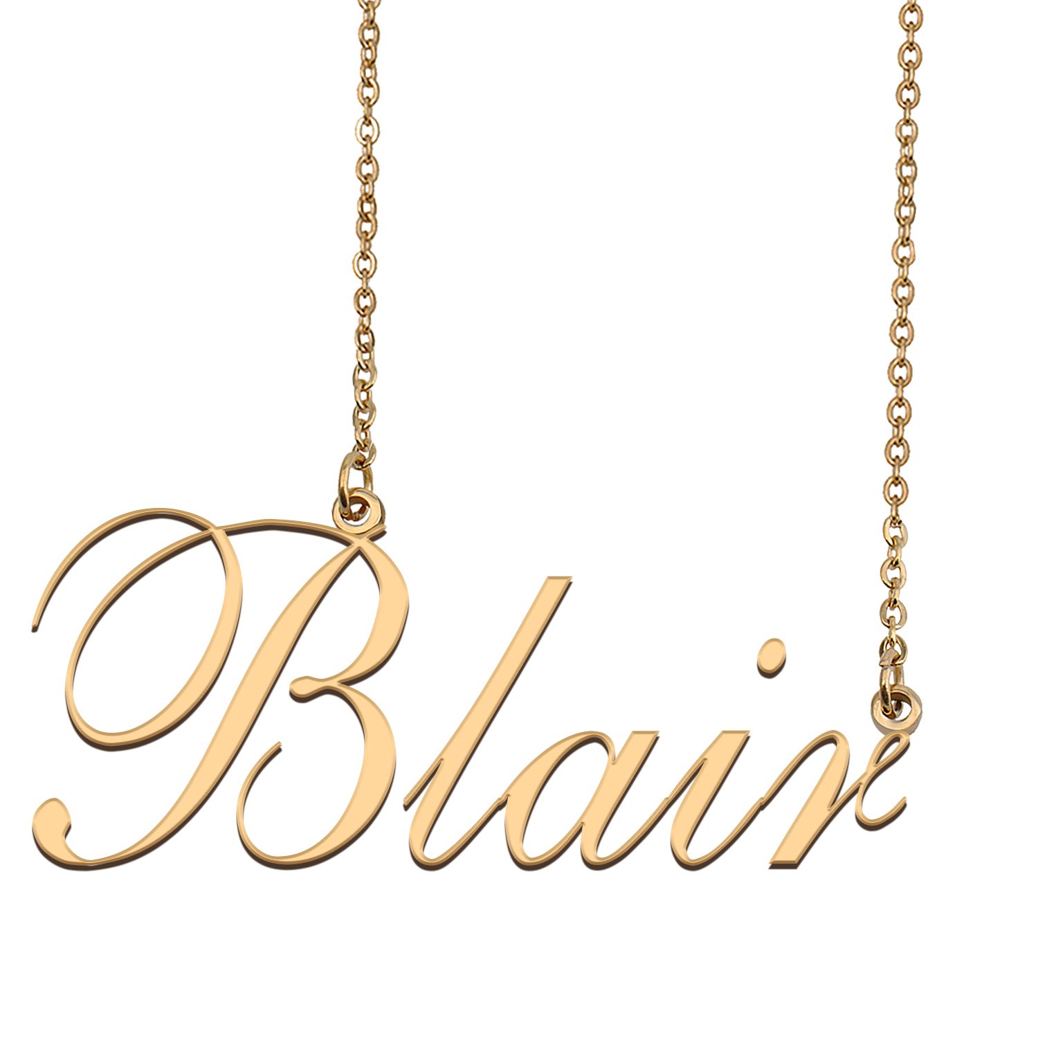 Custom Nameplate Necklace Personalized Jewelry Gifts for Women Blair