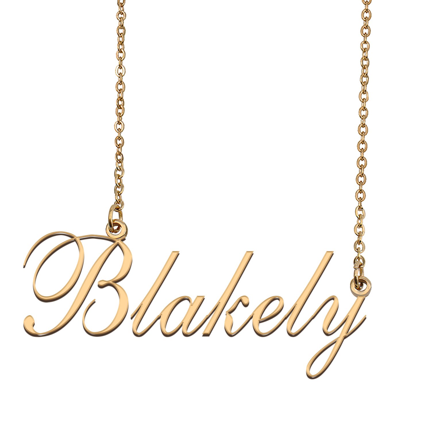 Custom Nameplate Necklace Personalized Jewelry Gifts for Women Blakely