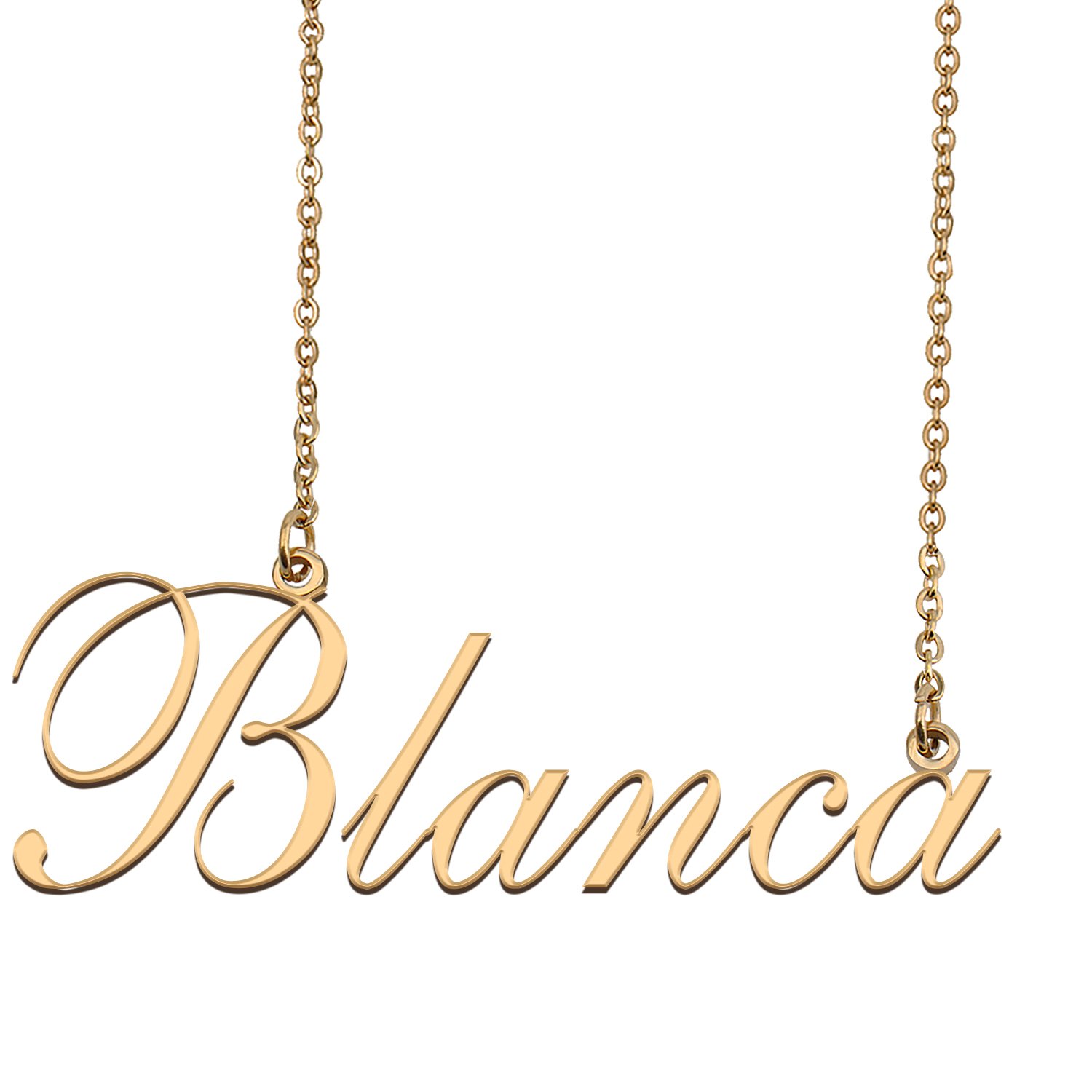 Custom Nameplate Necklace Personalized Jewelry Gifts for Women Blanca