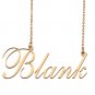Custom Nameplate Necklace Personalized Jewelry Gifts for Women Blank