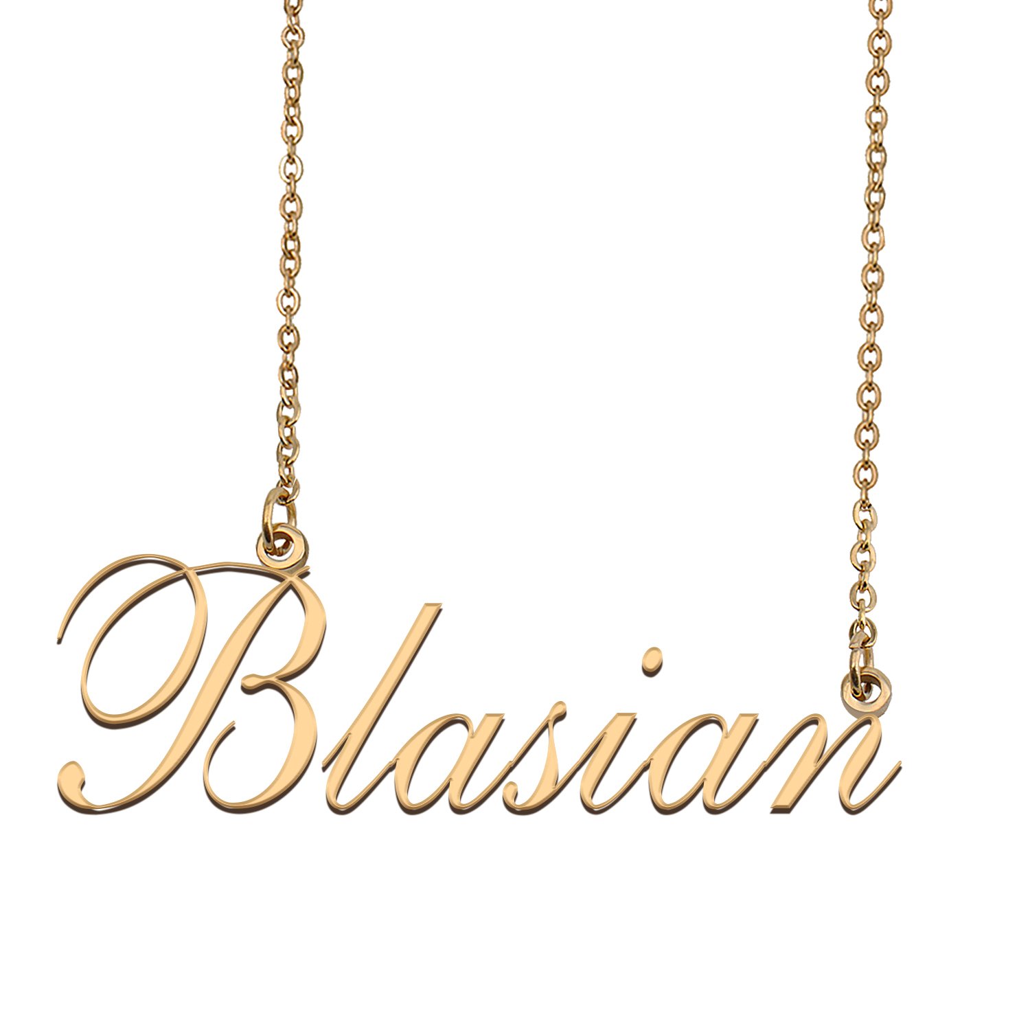 Custom Nameplate Necklace Personalized Jewelry Gifts for Women Blasian