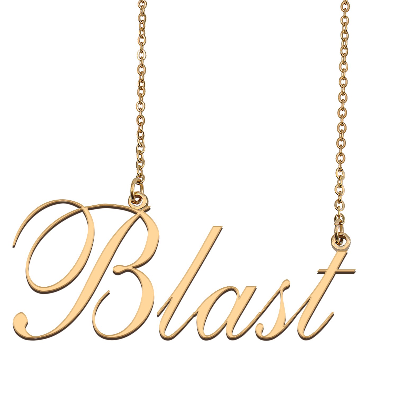 Custom Nameplate Necklace Personalized Jewelry Gifts for Women Blast