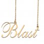 Custom Nameplate Necklace Personalized Jewelry Gifts for Women Blast