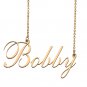 Custom Nameplate Necklace Personalized Jewelry Gifts for Women Bobby