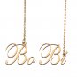 Custom Nameplate Necklace Personalized Jewelry Gifts for Women BoBi