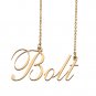 Custom Nameplate Necklace Personalized Jewelry Gifts for Women Bolt