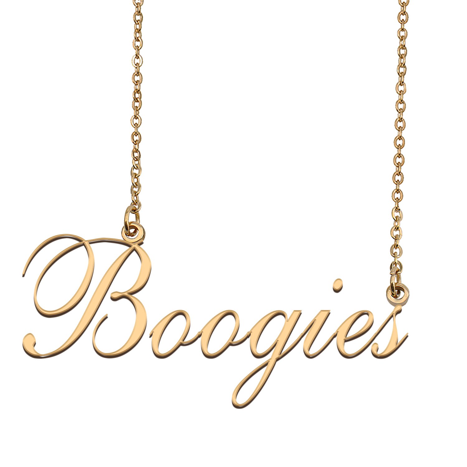 Custom Nameplate Necklace Personalized Jewelry Gifts for Women Boogies