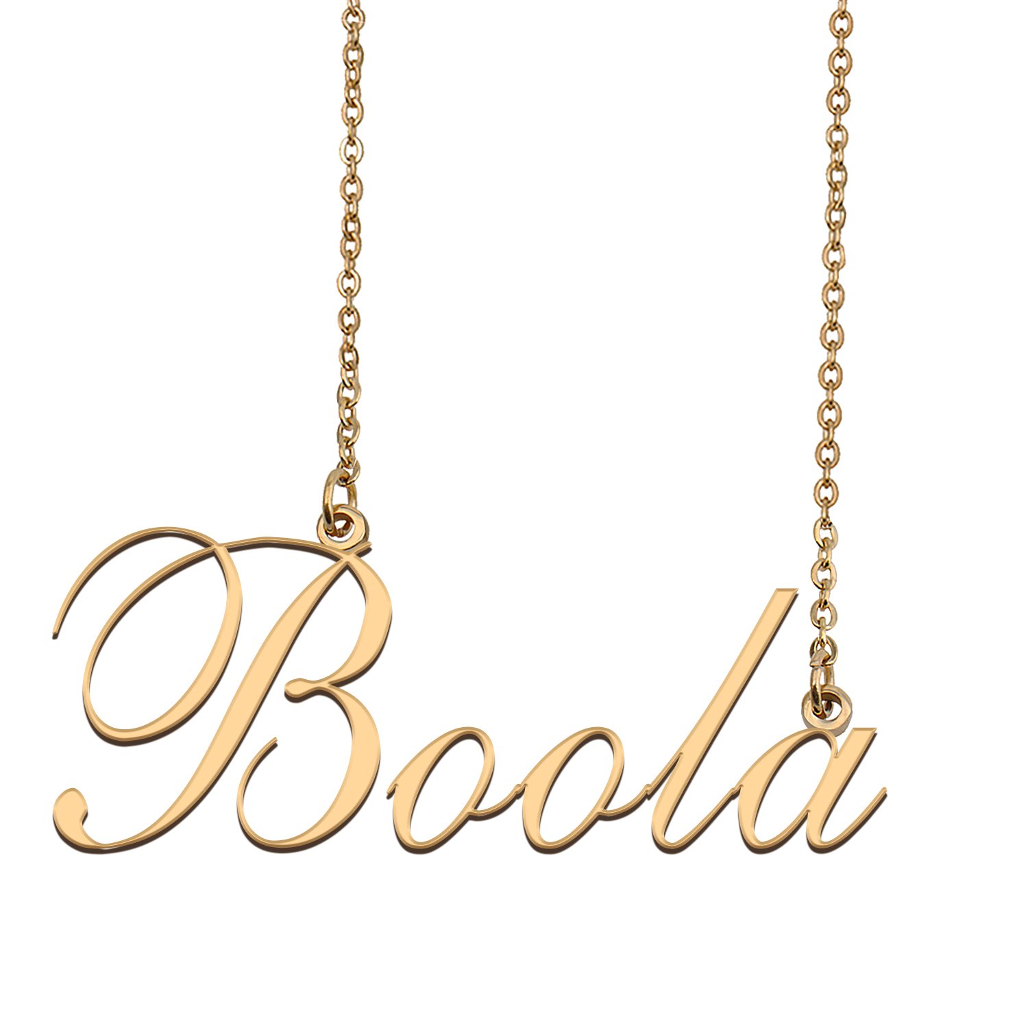 Custom Nameplate Necklace Personalized Jewelry Gifts for Women Boola