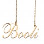 Custom Nameplate Necklace Personalized Jewelry Gifts for Women Booli