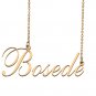 Custom Nameplate Necklace Personalized Jewelry Gifts for Women Bosede