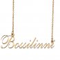 Custom Nameplate Necklace Personalized Jewelry Gifts for Women Bossilinni