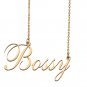 Custom Nameplate Necklace Personalized Jewelry Gifts for Women Bossy