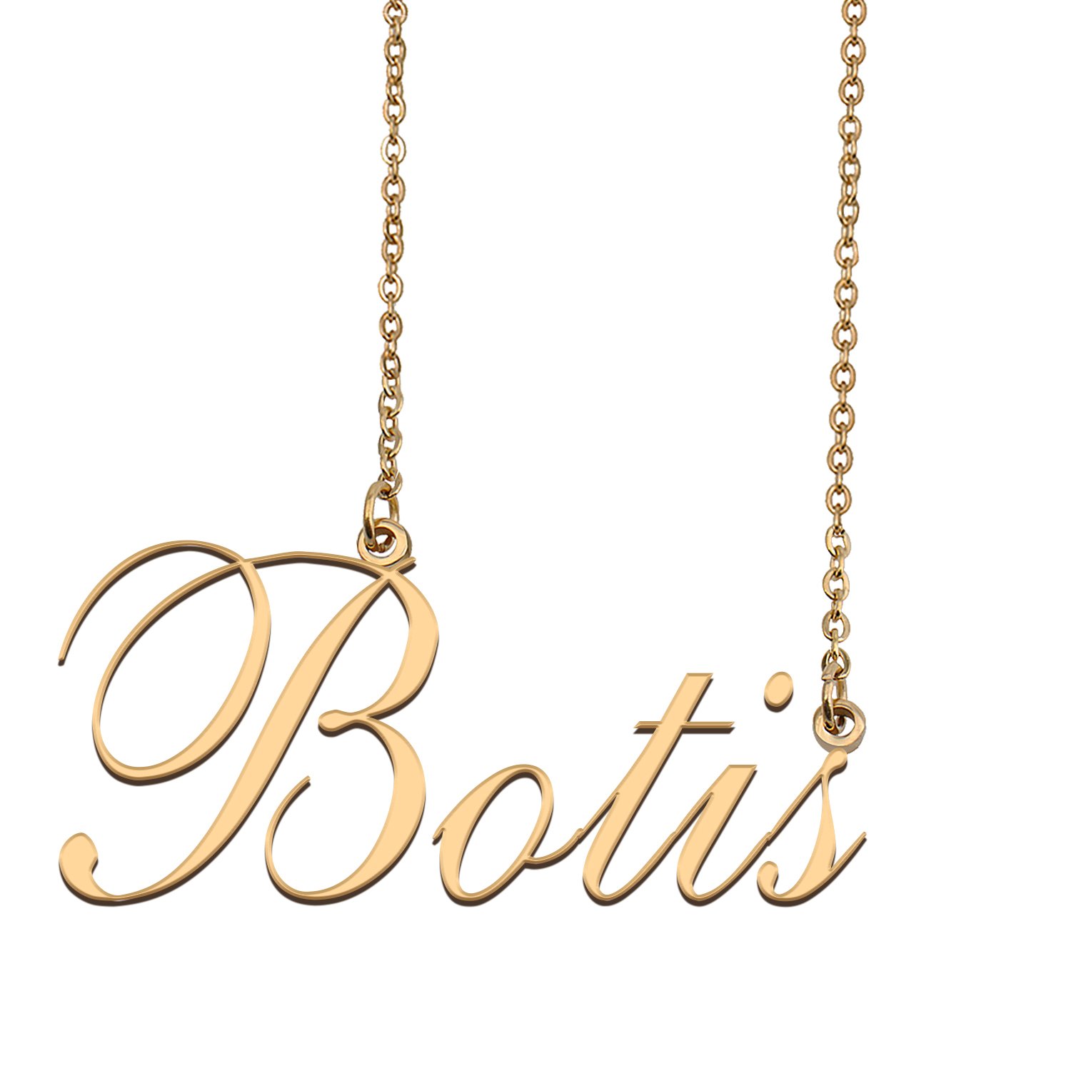 Custom Nameplate Necklace Personalized Jewelry Gifts for Women Botis
