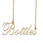 Custom Nameplate Necklace Personalized Jewelry Gifts for Women Bottles