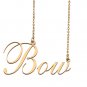 Custom Nameplate Necklace Personalized Jewelry Gifts for Women Bow
