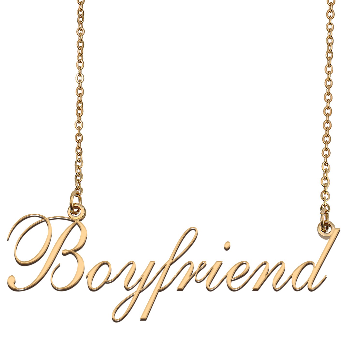Custom Nameplate Necklace Personalized Jewelry Gifts for Women Boyfriend