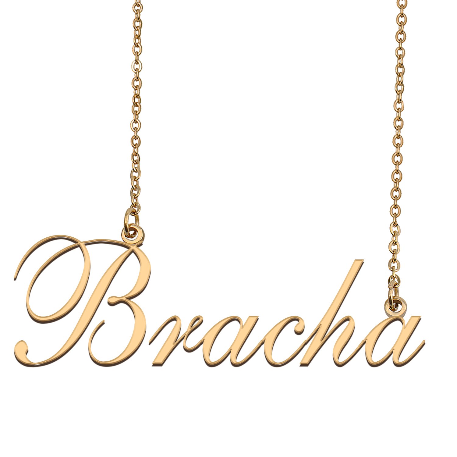 Custom Nameplate Necklace Personalized Jewelry Gifts for Women Bracha