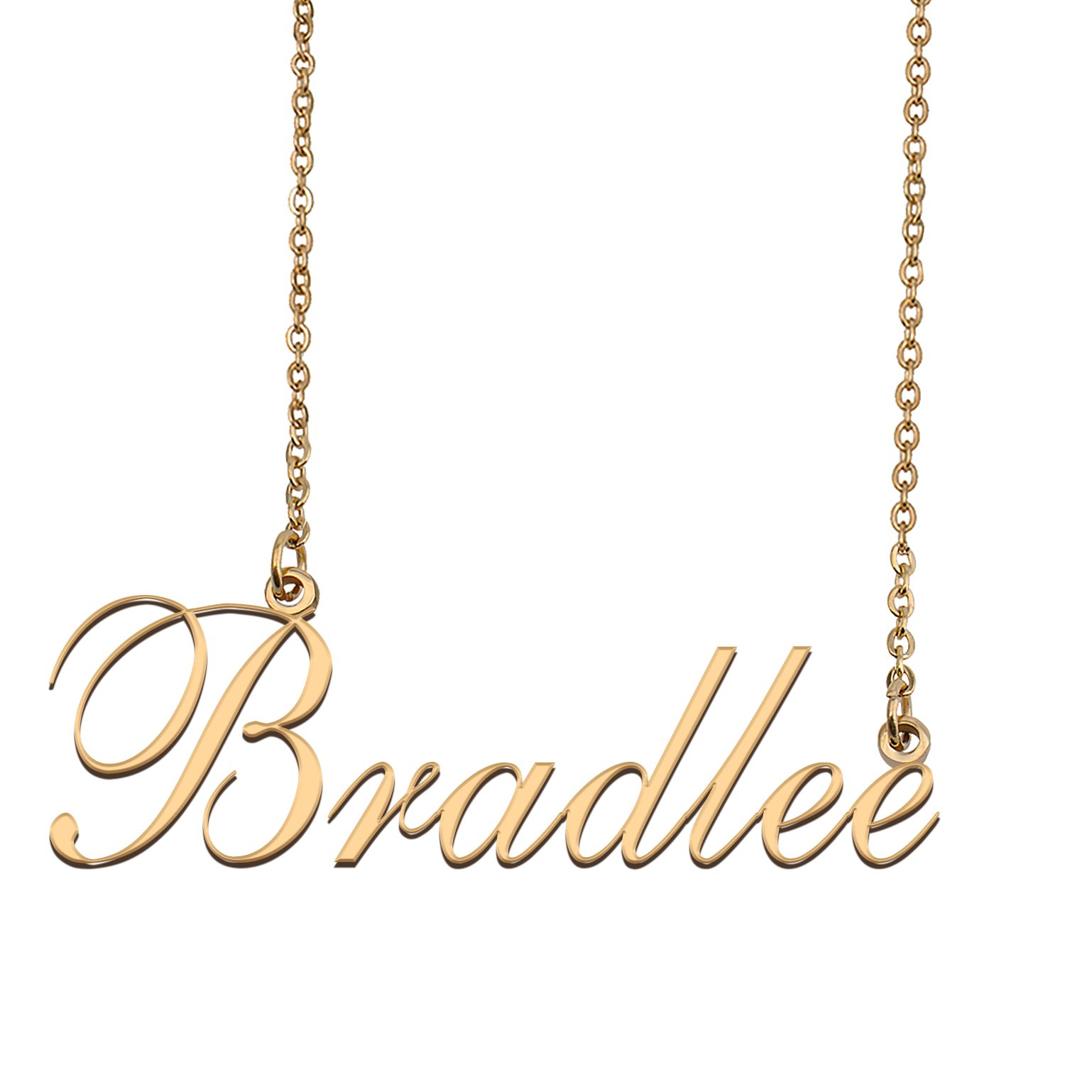 Custom Nameplate Necklace Personalized Jewelry Gifts for Women Bradlee