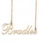 Custom Nameplate Necklace Personalized Jewelry Gifts for Women Bradlee