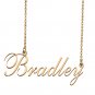 Custom Nameplate Necklace Personalized Jewelry Gifts for Women Bradley