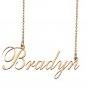 Custom Nameplate Necklace Personalized Jewelry Gifts for Women Bradyn