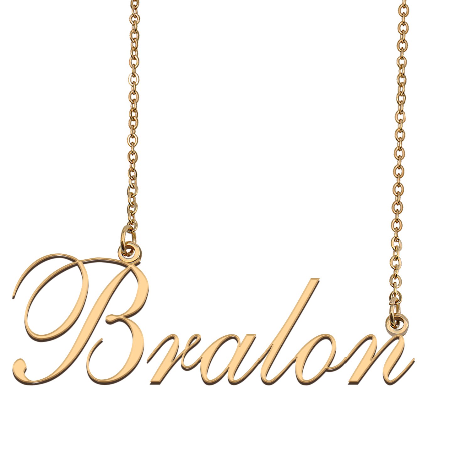 Custom Nameplate Necklace Personalized Jewelry Gifts for Women Bralon