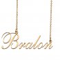 Custom Nameplate Necklace Personalized Jewelry Gifts for Women Bralon