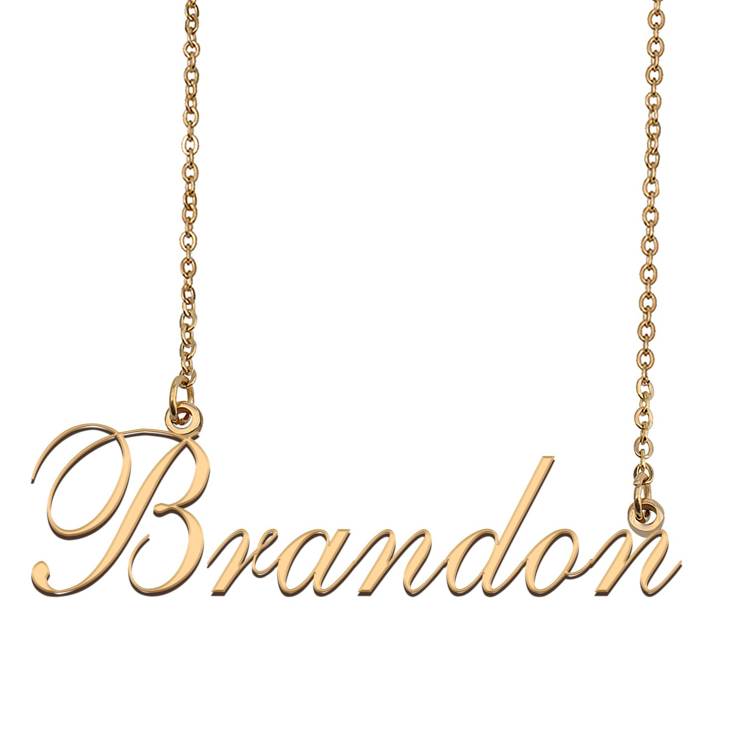 Custom Nameplate Necklace Personalized Jewelry Gifts for Women Brandon