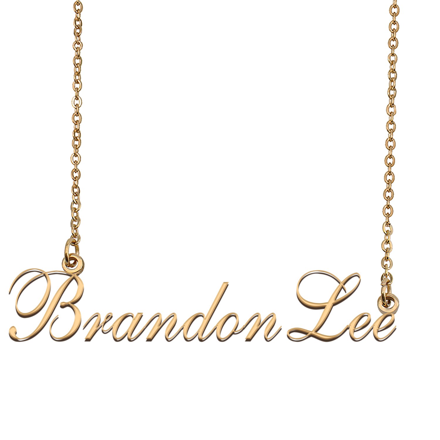 Custom Nameplate Necklace Personalized Jewelry Gifts for Women BrandonLee