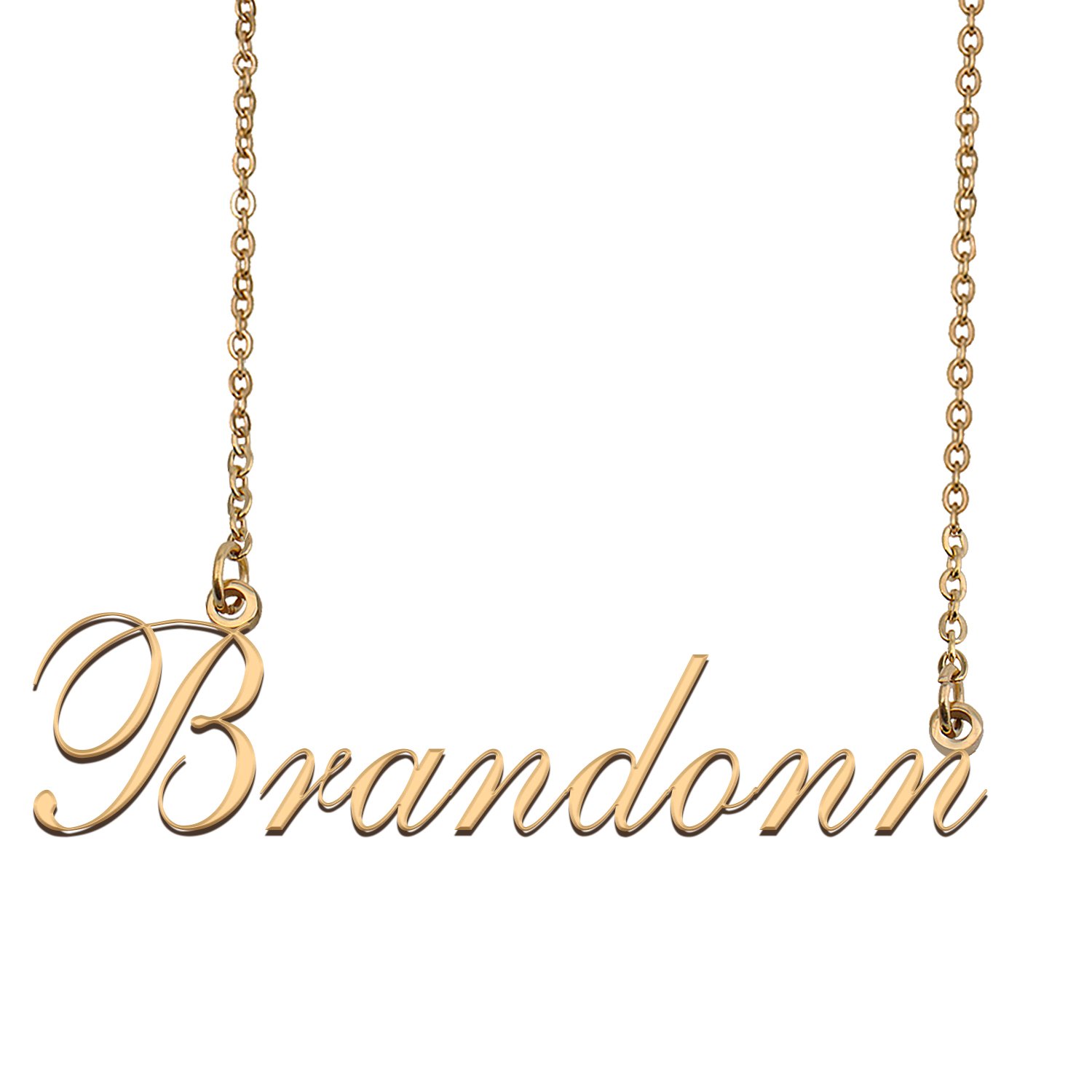 Custom Nameplate Necklace Personalized Jewelry Gifts for Women Brandonn