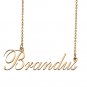 Custom Nameplate Necklace Personalized Jewelry Gifts for Women Brandus