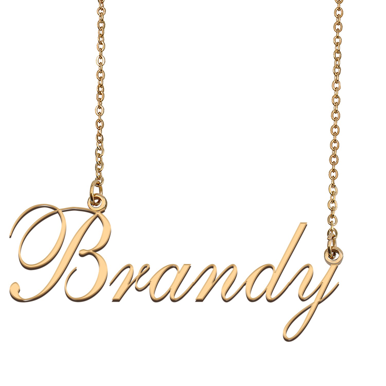 Custom Nameplate Necklace Personalized Jewelry Gifts for Women Brandy