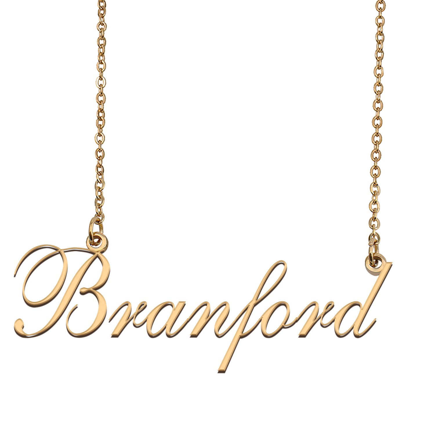 Custom Nameplate Necklace Personalized Jewelry Gifts for Women Branford