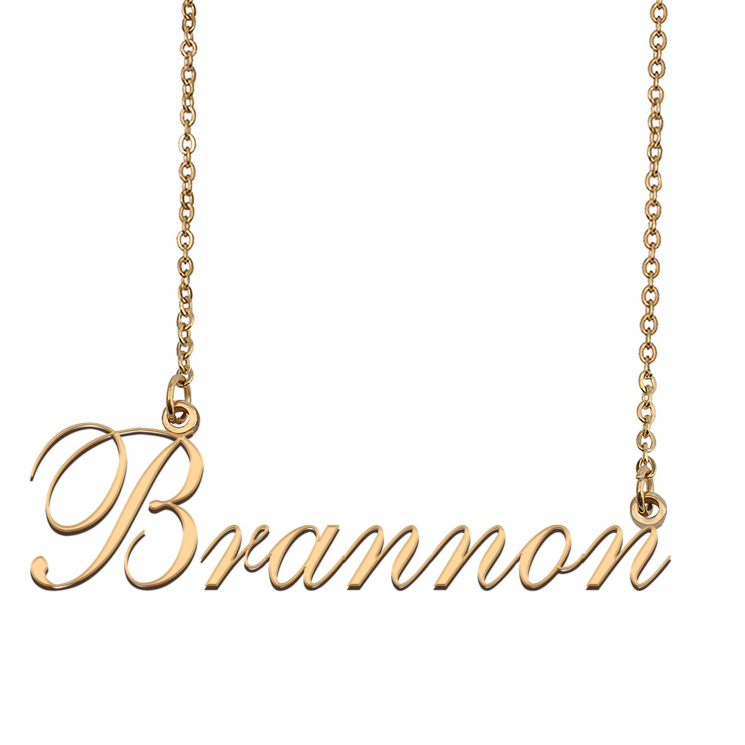 Custom Nameplate Necklace Personalized Jewelry Gifts for Women Brannon