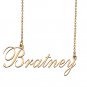 Custom Nameplate Necklace Personalized Jewelry Gifts for Women Bratney