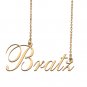 Custom Nameplate Necklace Personalized Jewelry Gifts for Women Bratz