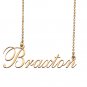 Custom Nameplate Necklace Personalized Jewelry Gifts for Women Braxton