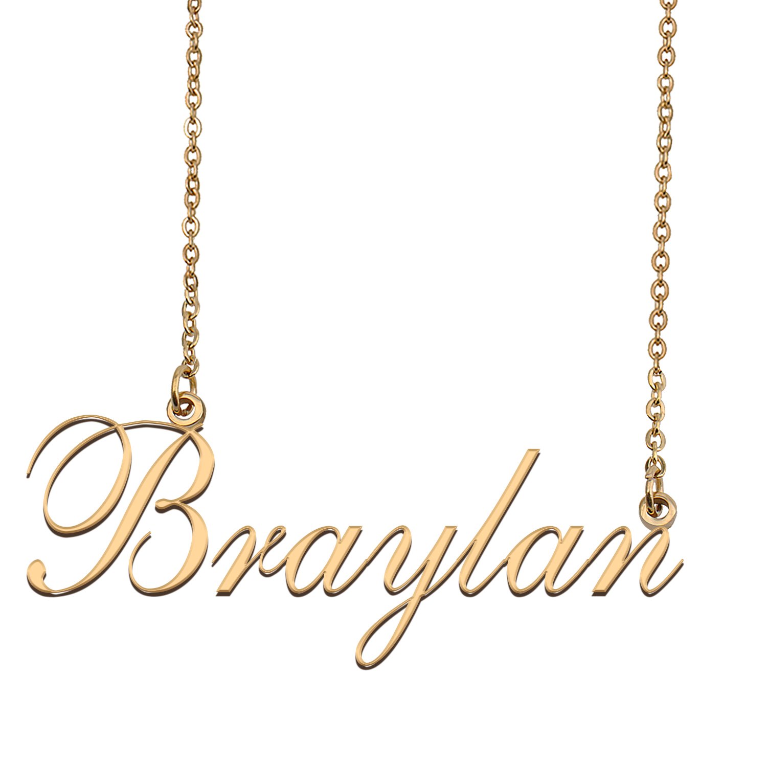 Custom Nameplate Necklace Personalized Jewelry Gifts for Women Braylan