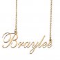 Custom Nameplate Necklace Personalized Jewelry Gifts for Women Braylee