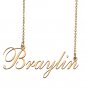 Custom Nameplate Necklace Personalized Jewelry Gifts for Women Braylin