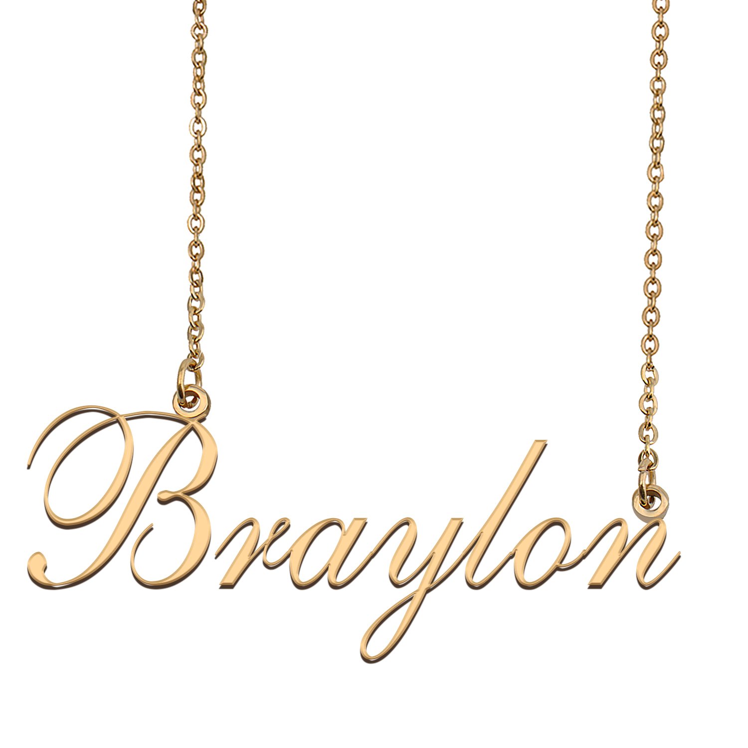 Custom Nameplate Necklace Personalized Jewelry Gifts for Women Braylon