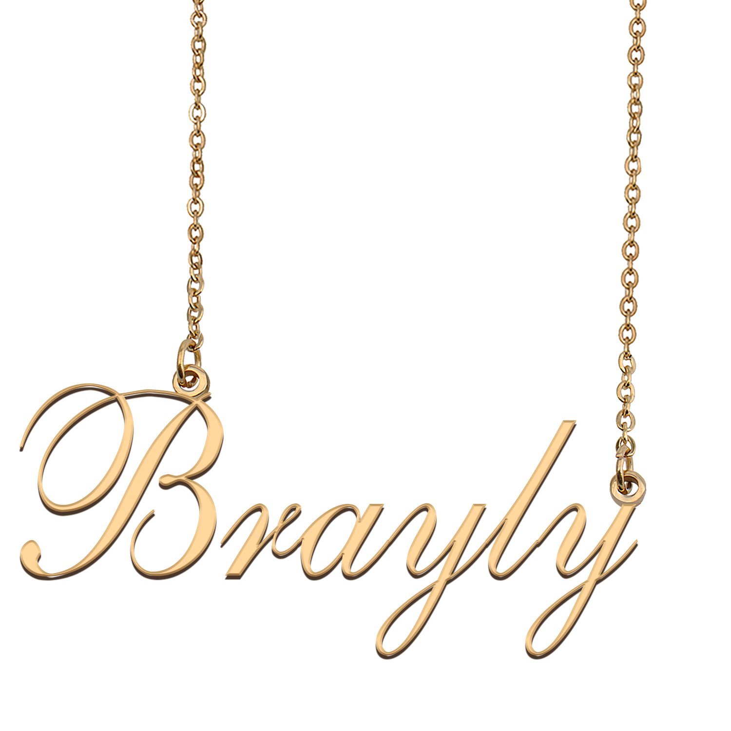 Custom Nameplate Necklace Personalized Jewelry Gifts for Women Brayly
