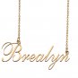 Custom Nameplate Necklace Personalized Jewelry Gifts for Women Brealyn