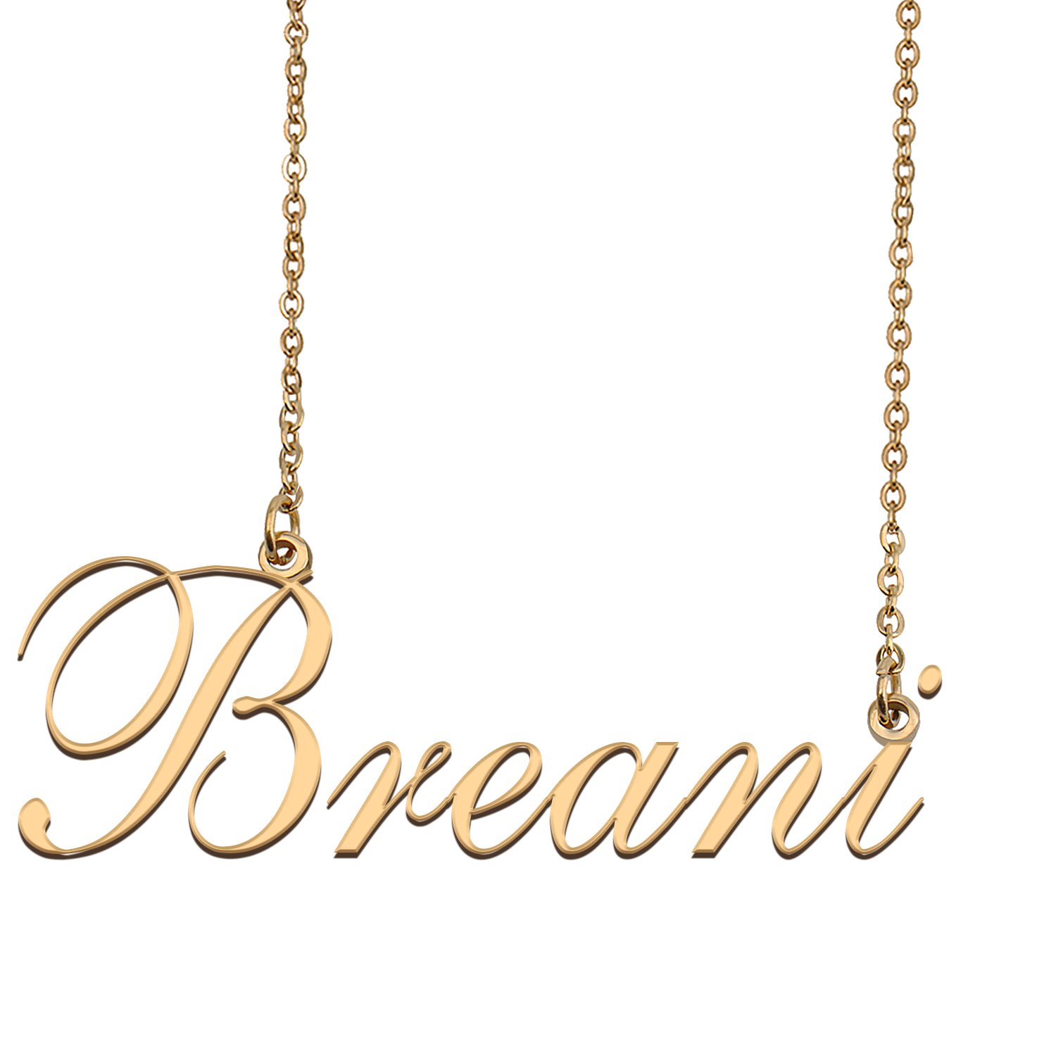 Custom Nameplate Necklace Personalized Jewelry Gifts for Women Breani