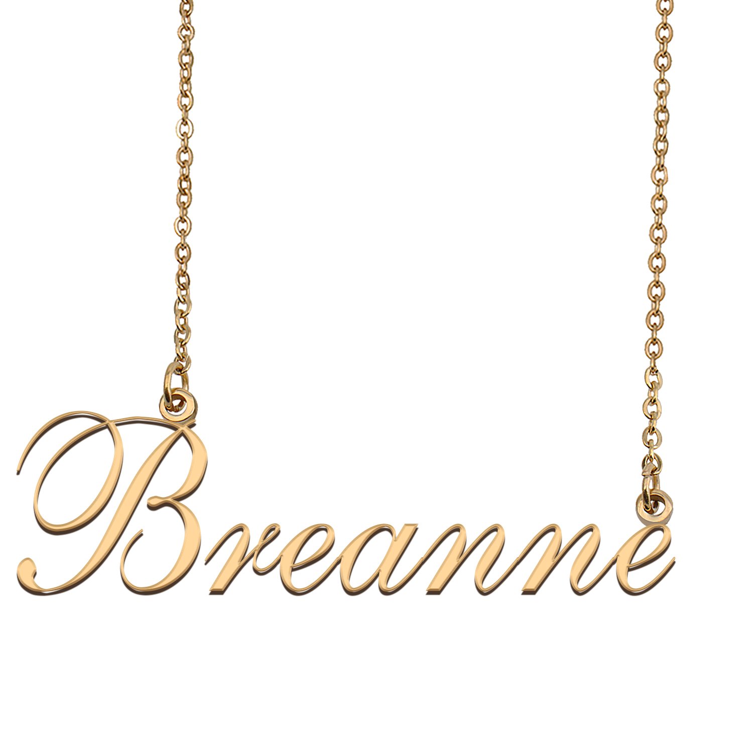 Custom Nameplate Necklace Personalized Jewelry Gifts for Women Breanne