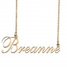 Custom Nameplate Necklace Personalized Jewelry Gifts for Women Breanne